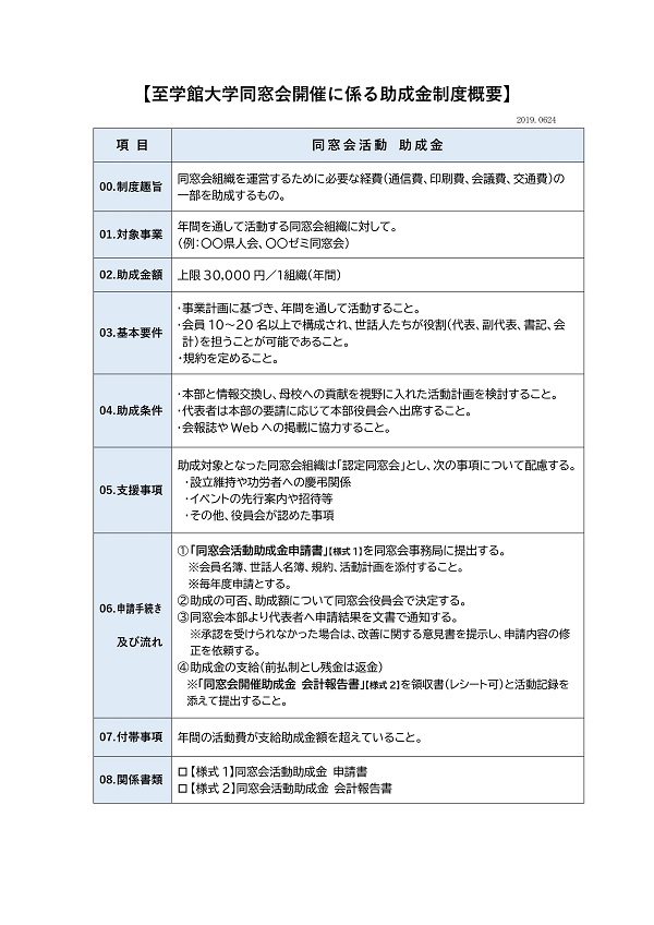 運営に必要な経費の一部を助成します！