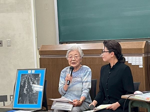 伊藤米子さんと越智久美子准教授